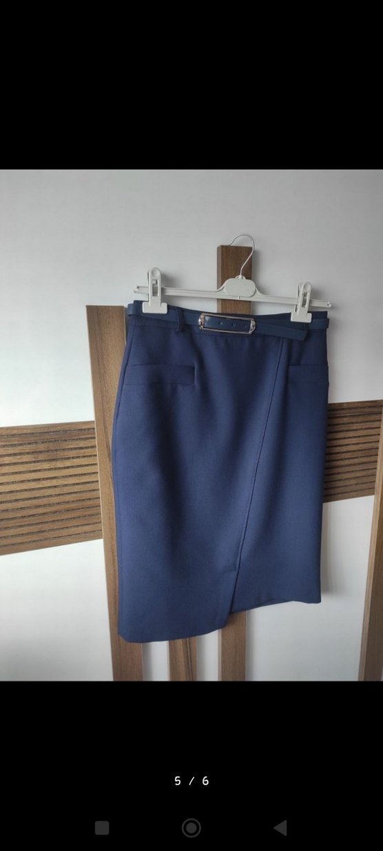 klasik kumaş kalem etek - Görsel 4