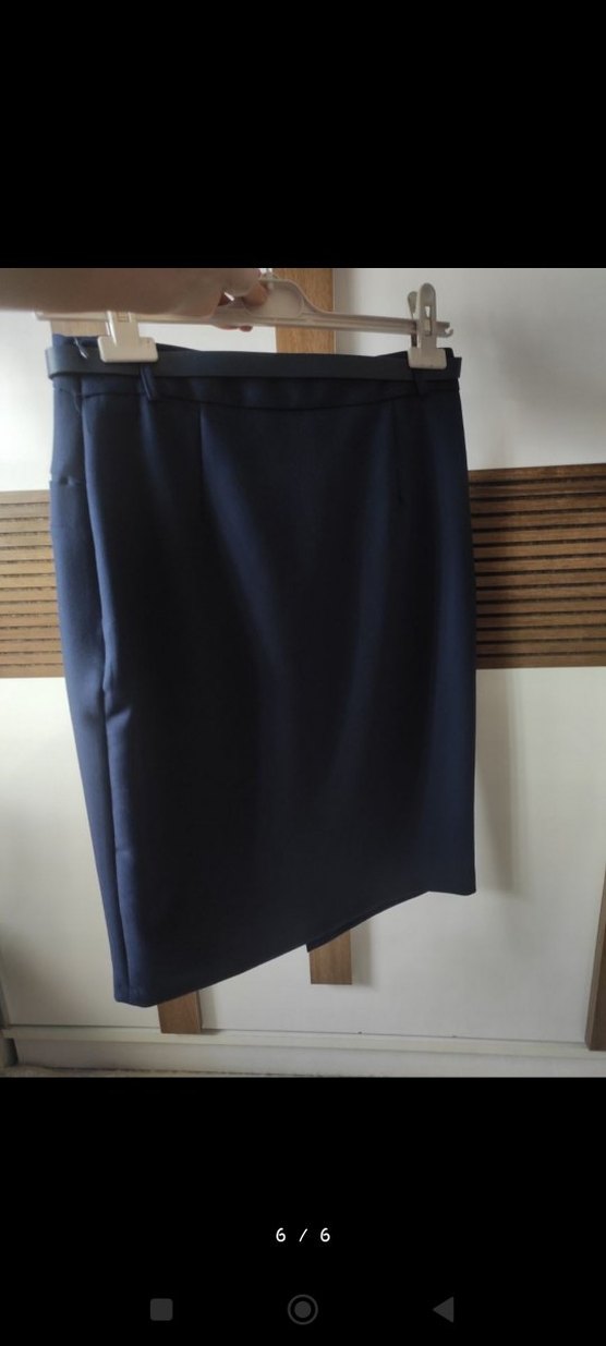 klasik kumaş kalem etek - Görsel 3