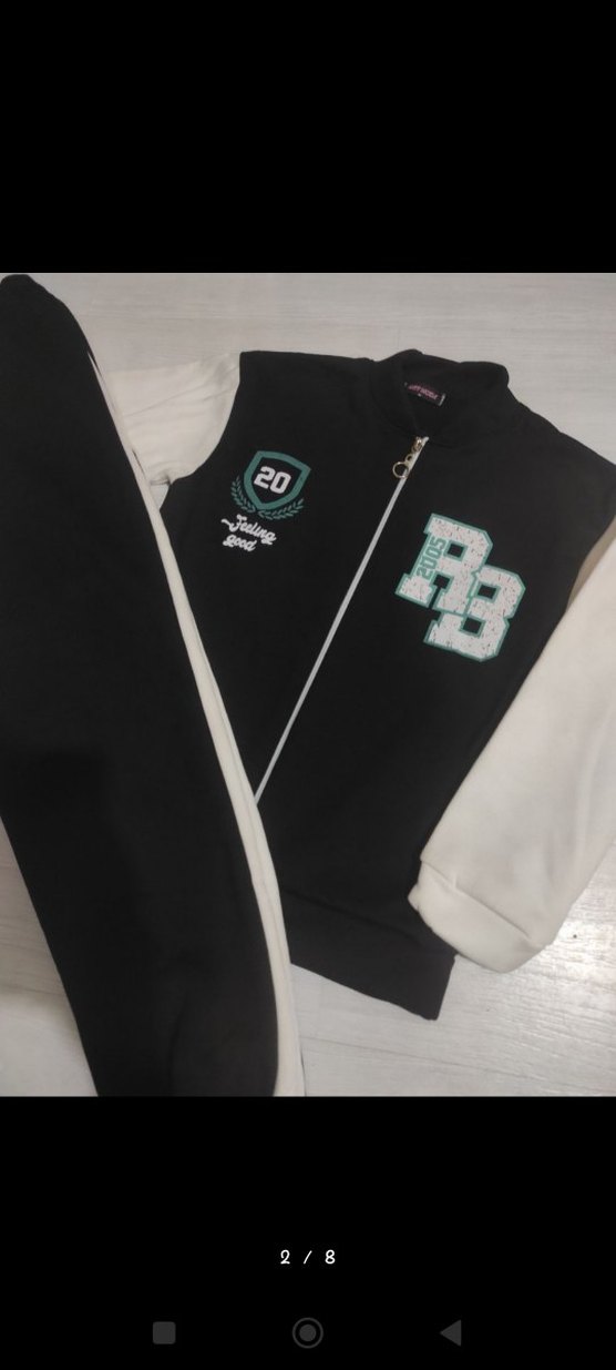 Siyah Baskılı Kadın Eşofman Takımı - Görsel 2