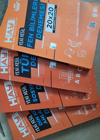 7.sınıf Deneme Sınavları Seti 4 kitap