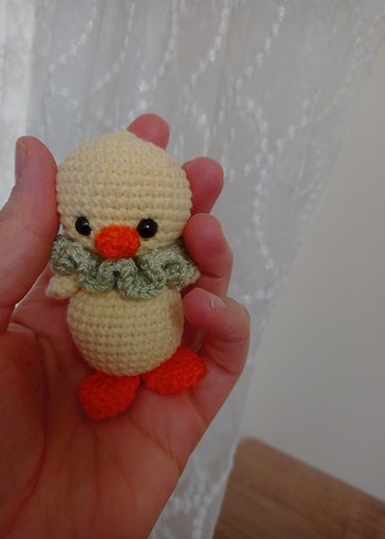 Renkli Mini Örgü Civciv amigurumi Oyuncak