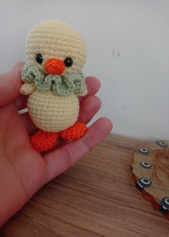 Hello Kitty Renkli Mini Örgü Civciv amigurumi Oyuncak