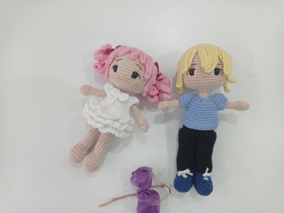 El Yapımı Örgü Bebek - Pastel Tonlar#aquamarin#manga - Görsel 2