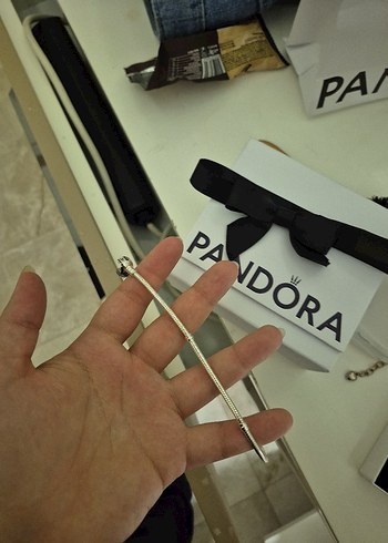  Beden gri Renk Pandora orjinal Bileklik