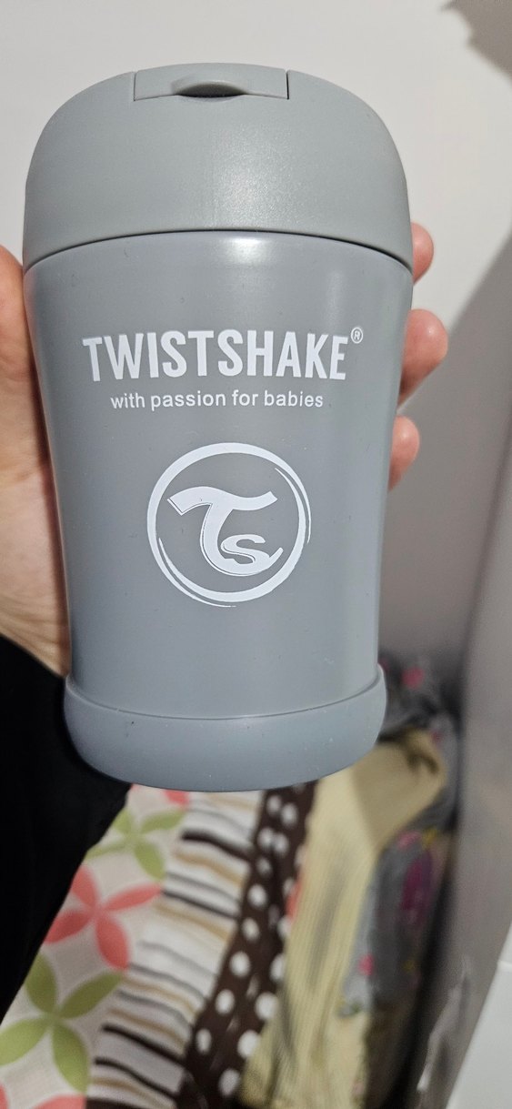 Twistshake Gri Paslanmaz Çelik Bebek Mama Kabı 350 ml - Görsel 2