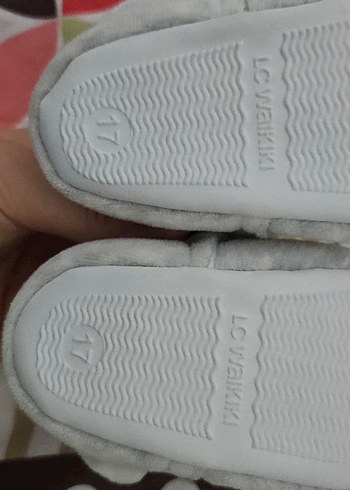 Gri Erkek Çocuk Sıcak Ev Terliği Velcro - Görsel 2