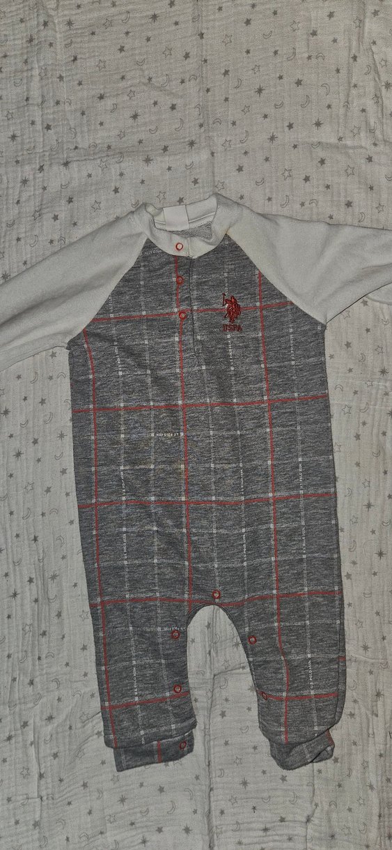 Gri Uzun Kollu Erkek Polo Tişört - Görsel 3