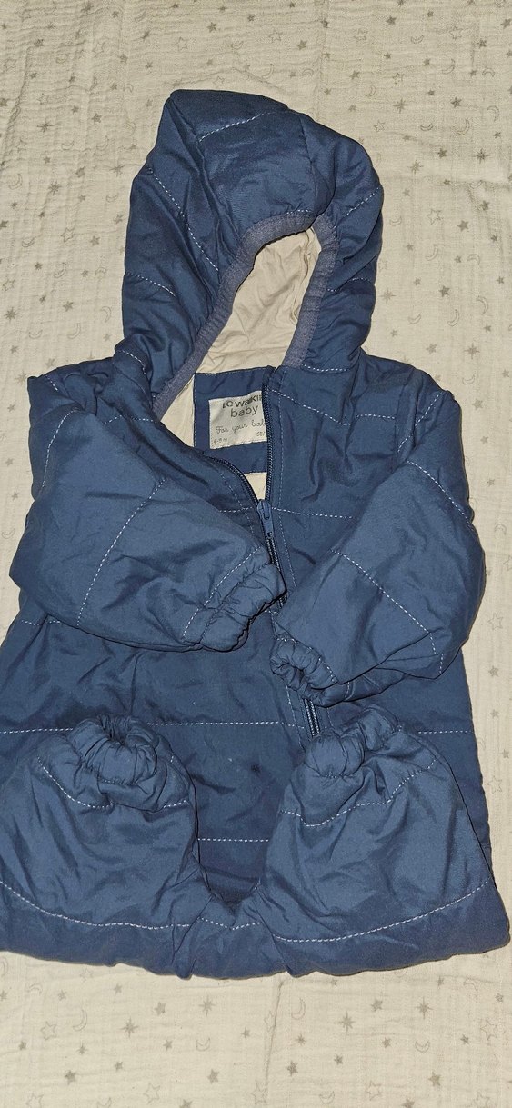 Astronot Tulum Mavi Erkek Bebek Fermuarlı - Görsel 5