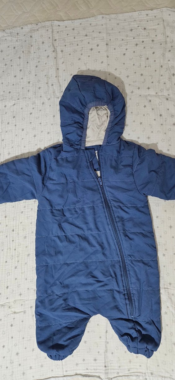 Astronot Tulum Mavi Erkek Bebek Fermuarlı - Görsel 4