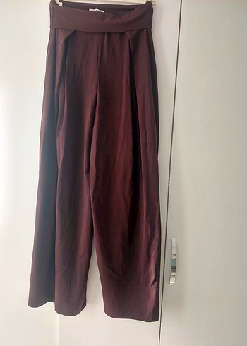 Oysho Bordo Pilili Geniş Kesim Kadın eşortman altı