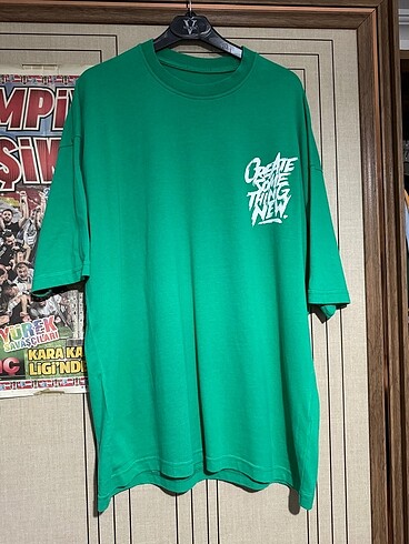 Diğer Oversize Yeşil Tshirt (SIFIR)