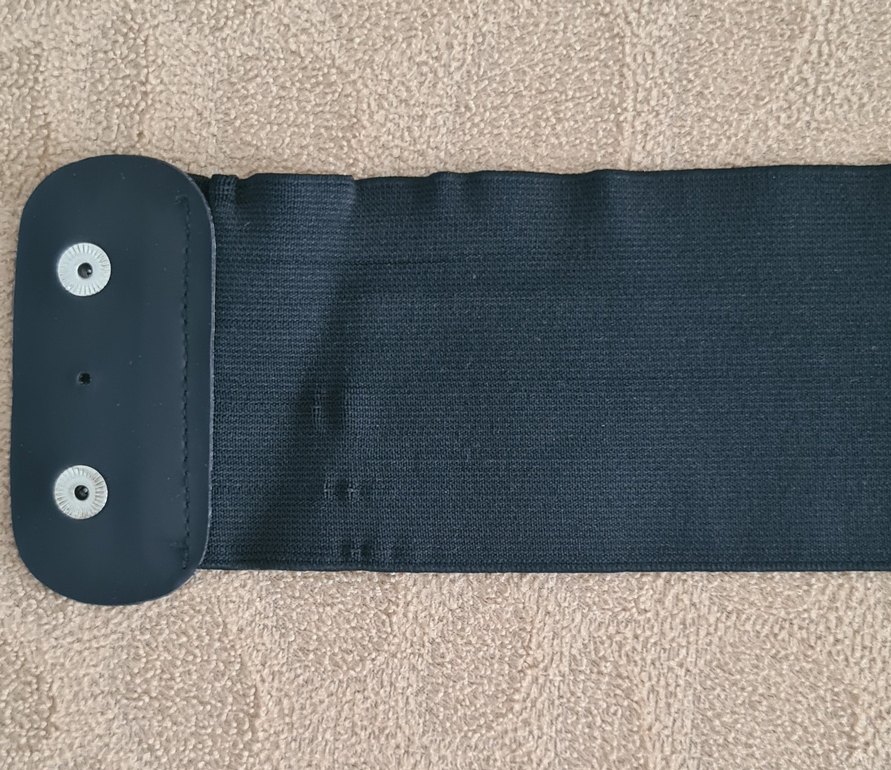 Bağcıklı Lastikli Siyah Gotik Korse Kemer - Görsel 3