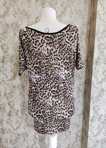 38 Beden JUMENT leopar likralı bluz