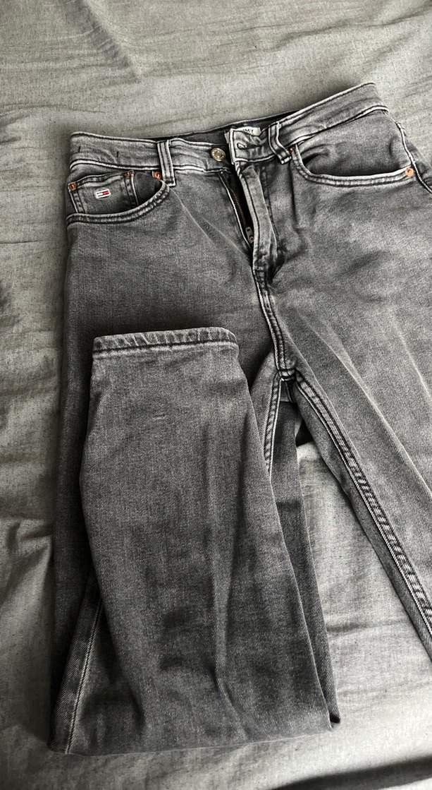 Tommy Hilfiger Gri Kadın Jean Pantolon - Görsel 3