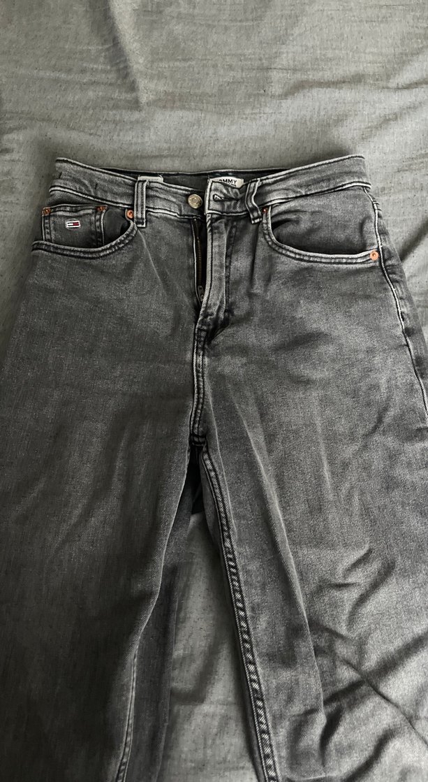 Tommy Hilfiger Gri Kadın Jean Pantolon - Görsel 2