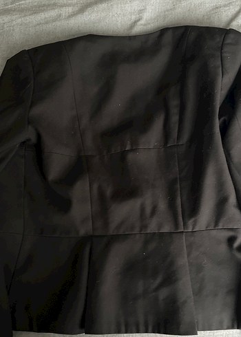 Düğmeli Siyah Kadın Blazer Ceket - Görsel 2