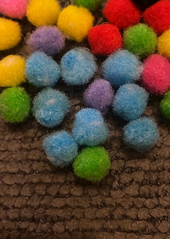 Tüylü renkli boncuk - Görsel 2
