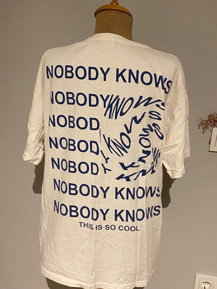 Beyaz Baskılı Tişörtü, Kısa Kollu - Görsel 2