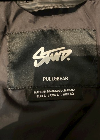 Düğmeli Siyah Kadın Kışlık Mont - Görsel 7