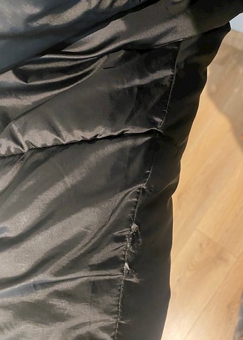 Düğmeli Siyah Kadın Kışlık Mont - Görsel 5