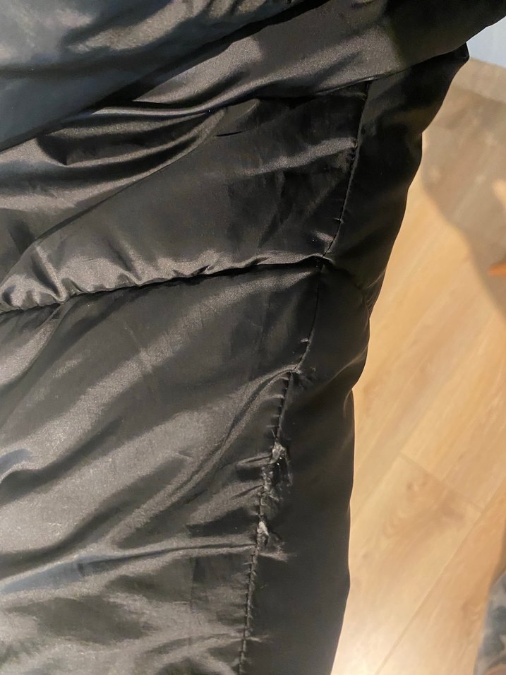 Düğmeli Siyah Kadın Kışlık Mont - Görsel 5