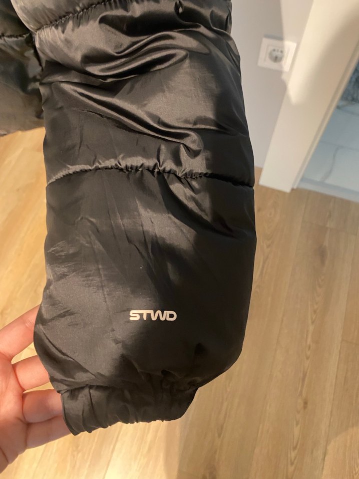 Düğmeli Siyah Kadın Kışlık Mont - Görsel 2