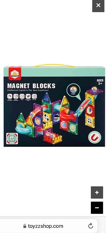 Manyetik Bloklar Işıklı Toplar