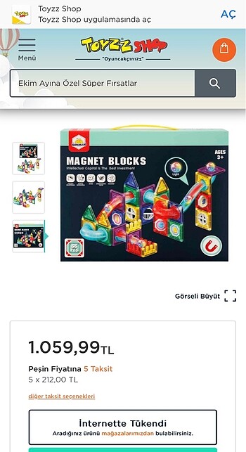 Mega Manyetik Bloklar Işıklı Toplar