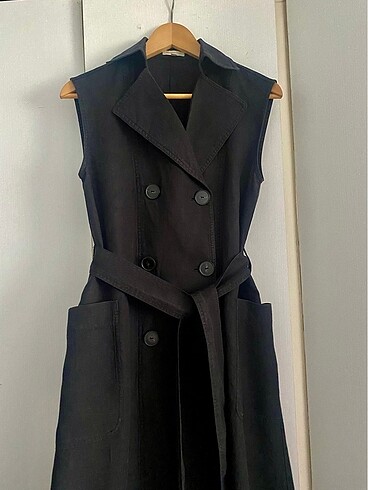 Massimo Dutti Yüzde Yüz Keten Elbise