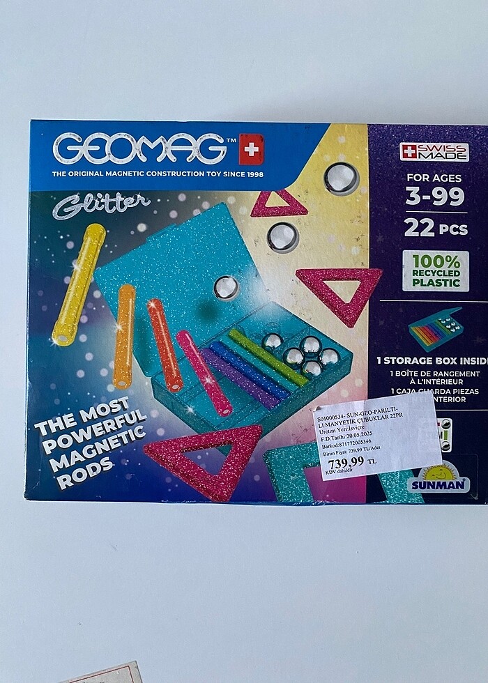 Geomag Glitter Manyetik Zeka Oyunu 22 Parça - Görsel 3