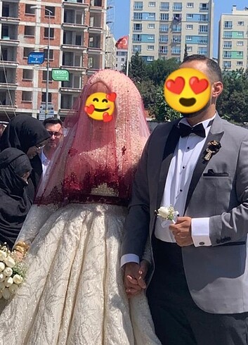 İncili Kına duvağı özel model