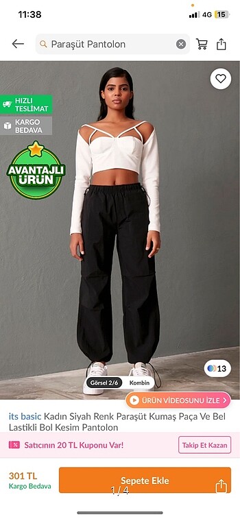 Paraşüt pantolon