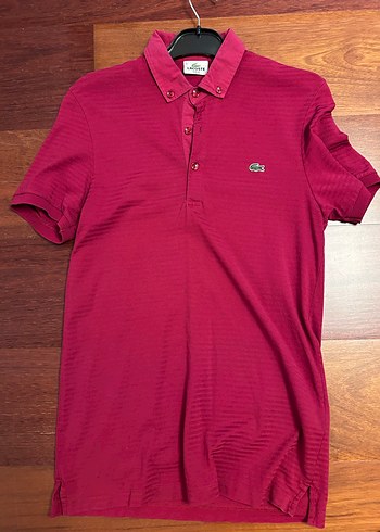 Bordo Düğmeli Erkek Polo Tişört