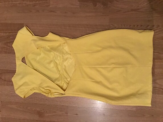 l Beden Sarı elbise