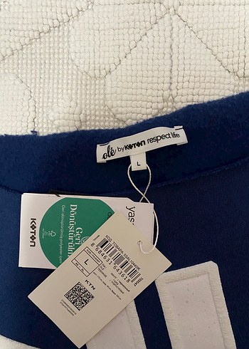 Mavi Baskılı Uzun Kollu Kadın Sweatshirt - Görsel 2