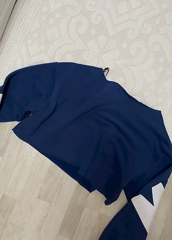 Mavi Baskılı Uzun Kollu Kadın Sweatshirt - Görsel 3