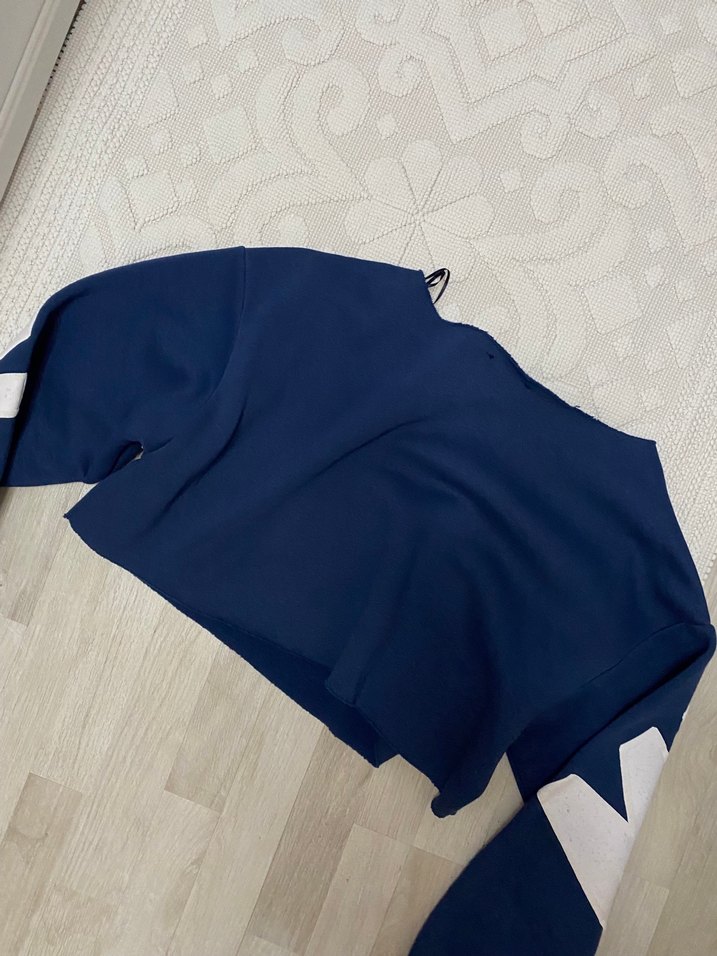 Mavi Baskılı Uzun Kollu Kadın Sweatshirt - Görsel 3