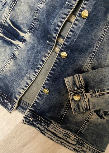thrift vintage jean ceket - Görsel 2