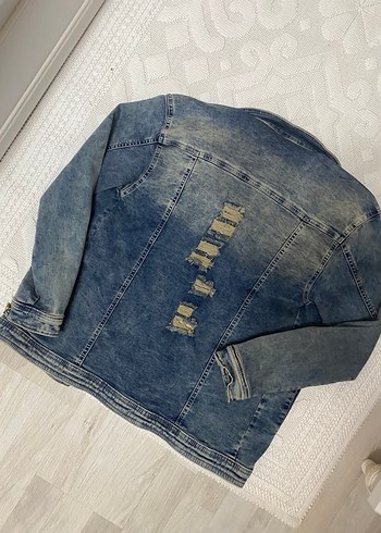 thrift vintage jean ceket - Görsel 3