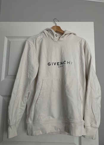 Givenchy Beyaz Kapüşonlu Sweatshirt