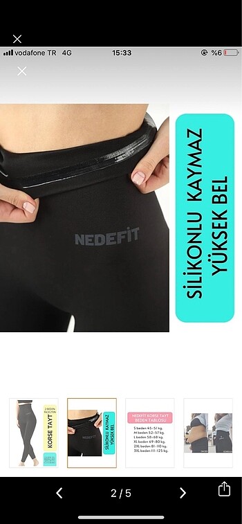 Oysho Nedefit korse tayt m beden