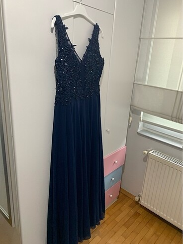 52 Beden lacivert Renk Boy155 cm iki kol arası 51cm 50 beden abiye