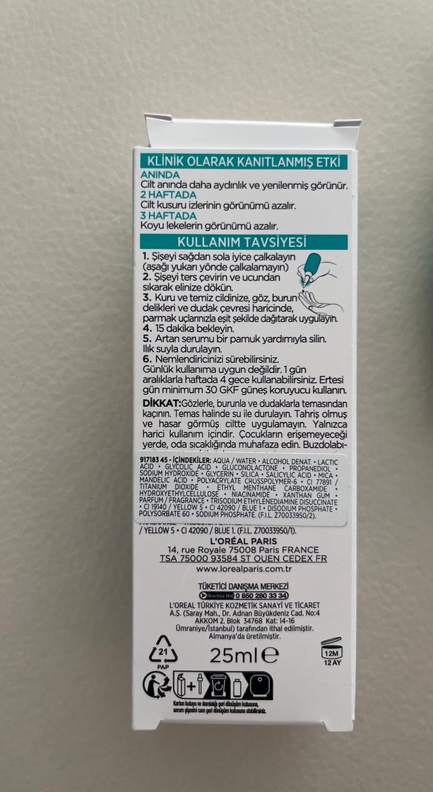 L'Oréal Bright Reveal Peeling Serum - Görsel 3