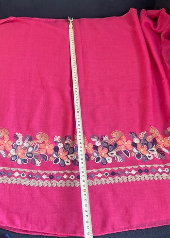 Pembe Kadın Etnik Pareo-Şal - Görsel 4