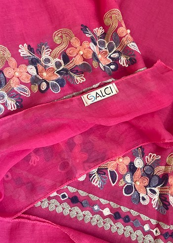 Pembe Kadın Etnik Pareo-Şal - Görsel 5