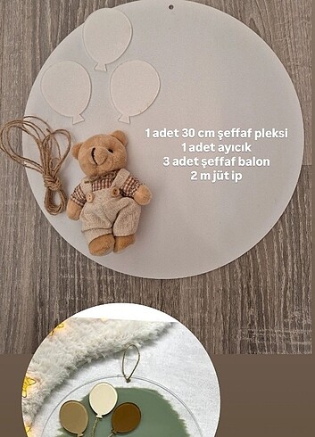 Şeffaf pleksi kapı süsü seti