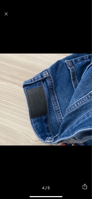 xs Beden mavi Renk Kot jean