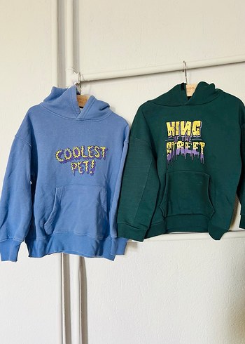6 Yaş Beden Pastel Mor Baskılı erkek cocuk Sweatshirt
