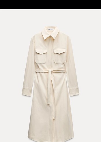 Zara Cep detaylı gömlek elbise
