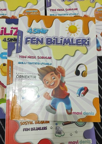 Beden 4. Sınıf mavi deniz yayınları ders Kitapları Seti